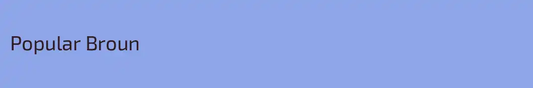 Popular Broun